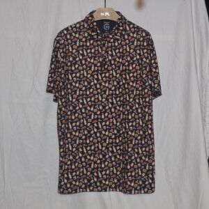 Vitamin G Golf SS Performance Polo - Bourbon Kings - Sz M*